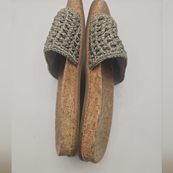 The Sak Women's Crochet Slide Sandals - Khaki Sz 6‎ - Picture 6 of 8